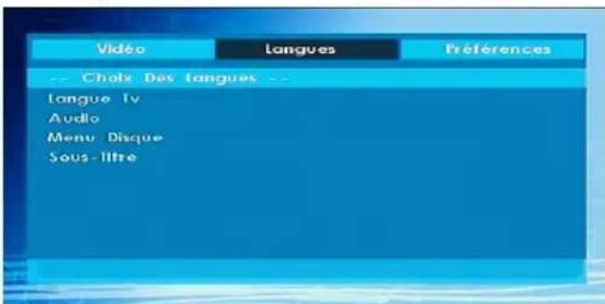 TECHWOOD CL24ITM12FDVX - Configuration de la langue - 1