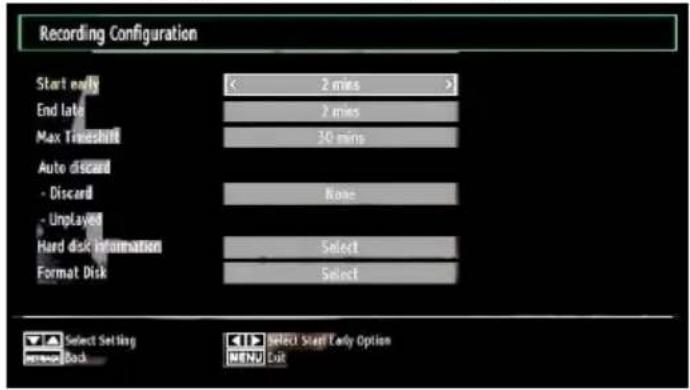 TECHWOOD CL24ITM12FDVX - Recording Configuration - 1