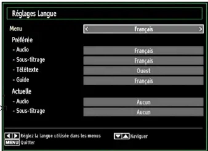 TECHWOOD CL24ITM12FDVX - Configuration des préférences linguistiques - 1