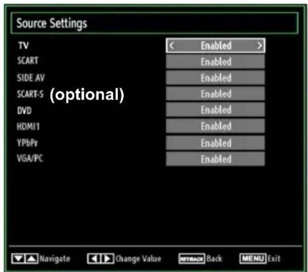 TECHWOOD CL24ITM12FDVX - Configuring Source Settings - 1
