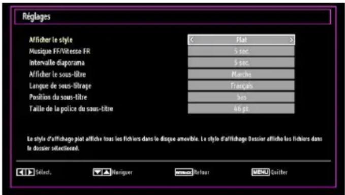 TECHWOOD CL24ITM12FDVX - Réglages du navigateur Média - 1