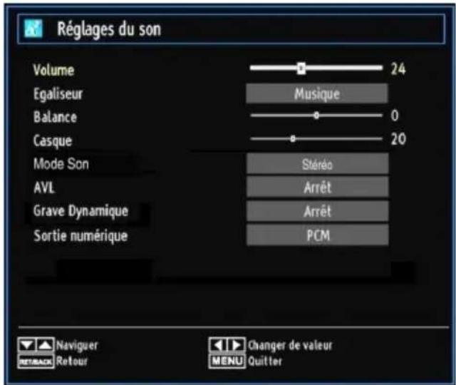 TECHWOOD CL24ITM12FDVX - Configuration des paramètres sonores - 1