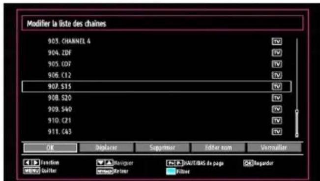 TECHWOOD CL24ITM12FDVX - Fonctionnement de la liste des chaînes - 1