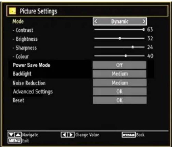 TECHWOOD CL24ITM12FDVX - Configuring Picture Settings - 1