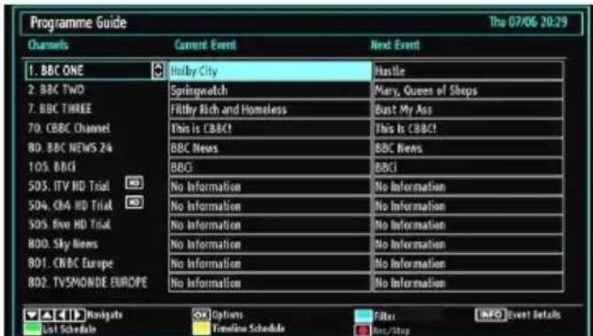 TECHWOOD CL24ITM12FDVX - Viewing Electronic Programme Guide (EPG) - 1
