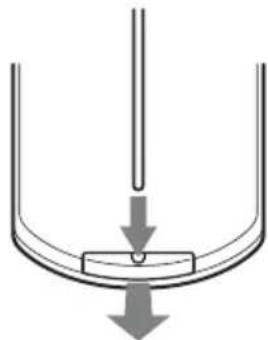 SONY VPLEW276 - Inserimento delle pile - 1