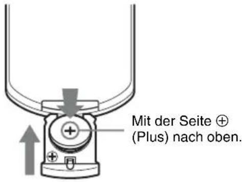 SONY VPLEW246 - Einsetzen der Batterien - 2