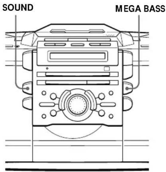 SONY ZSD55 - Auswahlen der Klangbetonung - 1