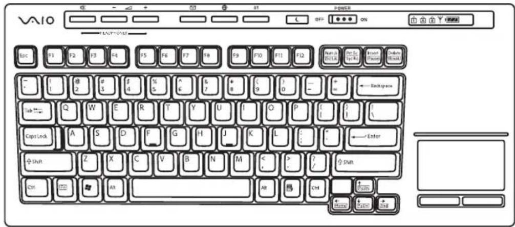 SONY Vaio VGXXL100 - Installation du clavier - 1