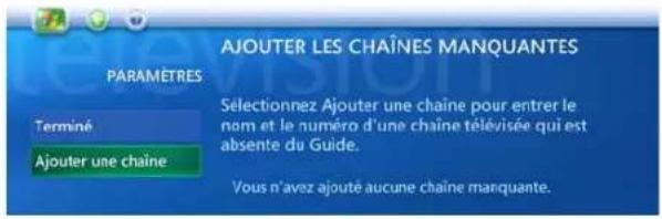 SONY Vaio VGXXL100 - Ajouter les chaînes manquantes - 1