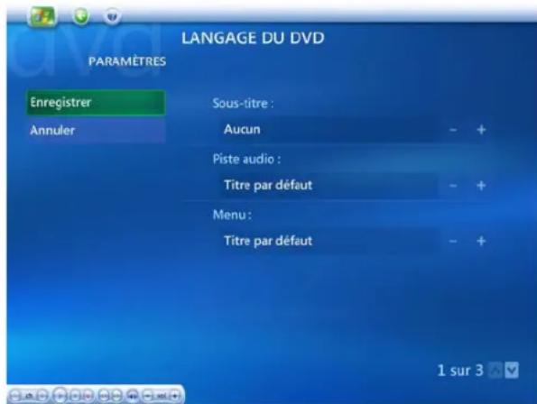SONY Vaio VGXXL100 - Langage du DVD - 1