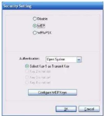 SONY Vaio VGXXL100 - Écran Security Settings - 1