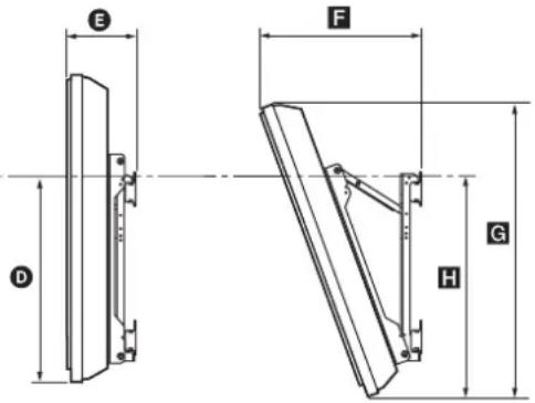 SONY SUWL500 - TaNHa pa3MepnTe,Imaun OTHOseHne KbMaHTaKa Ha TeJIeBn3Opa - 2