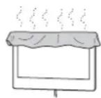 SONY SUWL500 - Nu acoperiti orificiile de ventilatie ale televizorului. - 1