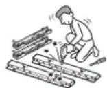 SONY SUWL500 - Do not disassemble or make alterations to the parts of the Wall-Mount Bracket. - 1