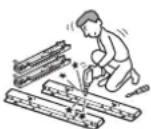 SONY SUWL500 - Ne démontez pas et ne modifiez pas les pieces du support de fixation murale. - 1