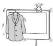 SONY SUWL500 - Não coloque nenhuma conta para lem do teletvisor no Suporte de Montagem na Parede. - 1