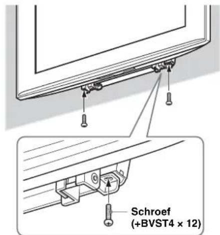SONY SUWL500 - Bevestig de tv en de basissteun stevig met behulp van de tweet bijgeleverde schroeven (+BVST4× 12) - 1