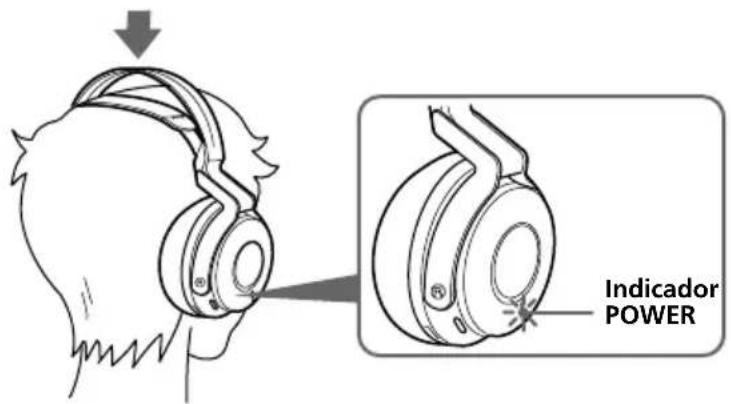 SONY MDRRF5000 - Colóquese los auriculares. - 1