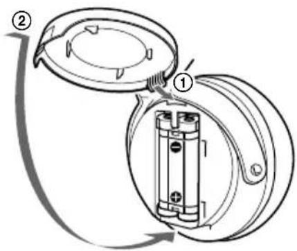 SONY MDRRF5000 - Inserción de la pila recargable de hidruro de níquel-metal suministrada - 3