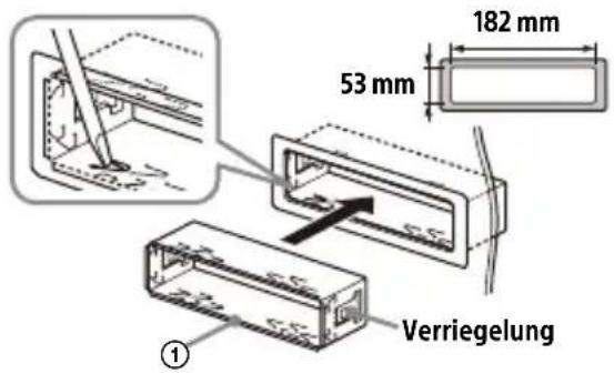 182 mm 53 mm Verriegelung ①