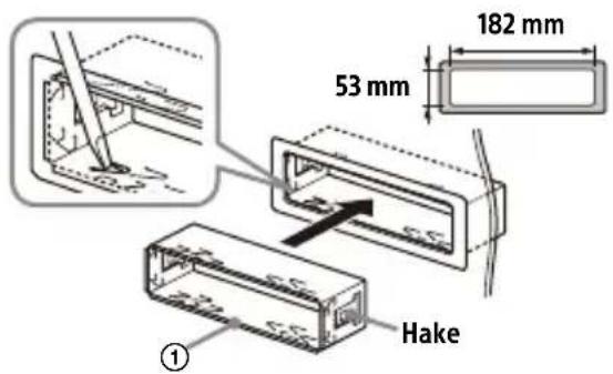 182 mm 53 mm Hake ①