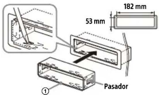 182 mm 53 mm ① Pasador