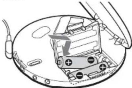 SONY DNE715 - Pour insérer les piles - 2