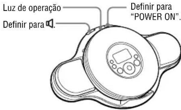 SONY DNE329SP - Defina os interruptores do suporte para "POWER ON" e - 1