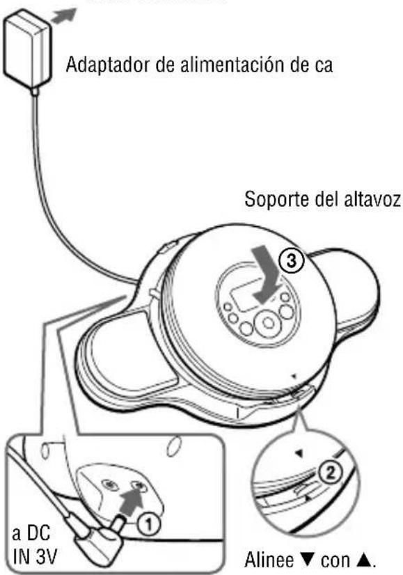 SONY DNE329SP - Escuchar el CD con el soporte del altavoz - 1