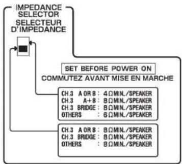 YAMAHA MXA5200 - ■Remarque à propos de l'impédance des enceintes - 1