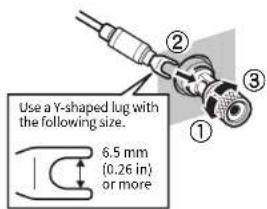 YAMAHA MXA5200 - Using a Y-shaped lug connector - 1