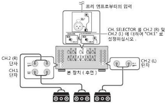YAMAHA MXA5200 - 하나의 채널에 3 개의 스피커를 사용하기(멀티 스피커) - 1