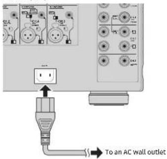 YAMAHA MXA5200 - Connecting the power cable - 1