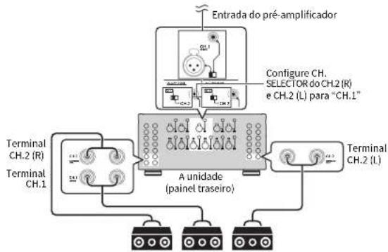 YAMAHA MXA5200 - Usar três alto-falantes para um canal (multi alto-falante) - 1
