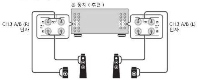 YAMAHA MXA5200 - 두 쌍의 전면 스피커 (SPEAKERS A/B) 사용하기 - 2