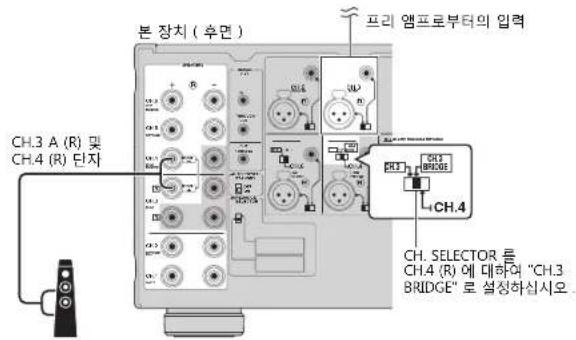 YAMAHA MXA5200 - 전면 스피커 간에 브릿지 연결 만들기 - 1
