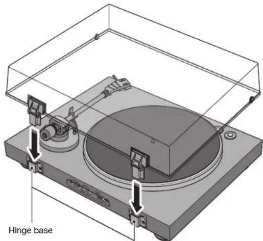 YAMAHA TTS303 - Attaching the dust cover - 2