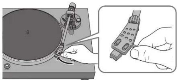 YAMAHA TTS303 - Adjusting the stylus pressure - 4
