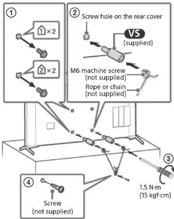 SONY Bravia XBR55X950H - Recommended Measures to Secure the TV - 2