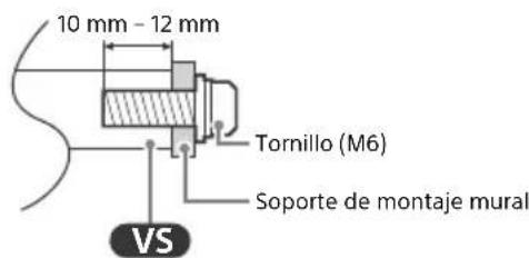 SONY Bravia XBR55X950H - Uso del soporte de montaje mural (excepto SU-WL855) (no suministrado) - 1