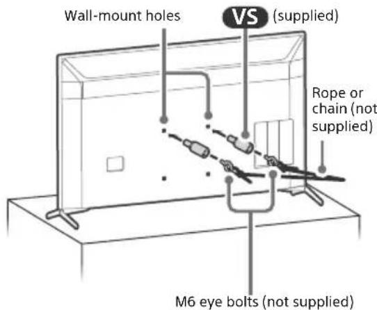 SONY Bravia XBR55X950H - Recommended Measures to Secure the TV - 4