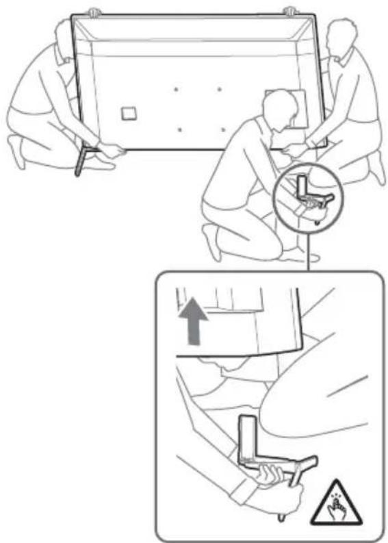 SONY Bravia XBR55X950H - Detaching the Table-Top Stand from the TV - 1