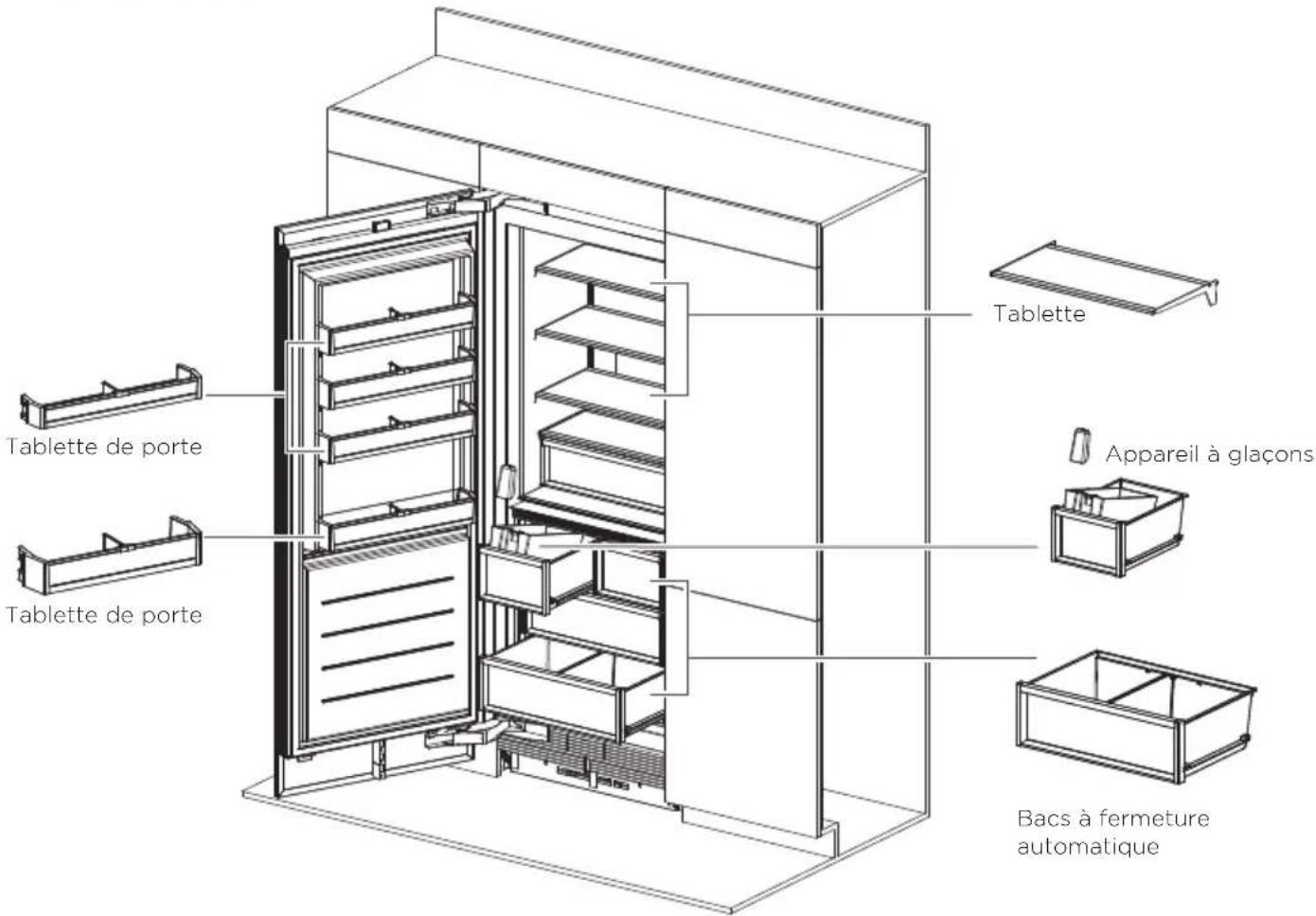Fisher & Paykel RS2484FLJ1 - Congélateur - 1
