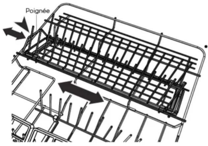 Fisher & Paykel DD24STI9_N - Grille amovible avec dents à espacement ajustable - 1