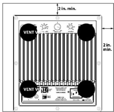 JL Audio Dominion d110 - SPECIAL CONSIDERATIONS FOR BUILT-IN INSTALLATIONS - 1