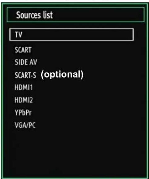 SABA L32PV412 - Input Selection - 1