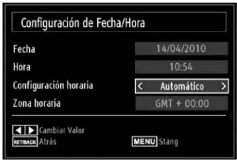 SABA L32PV412 - Configuración de Fecha/Hora - 1