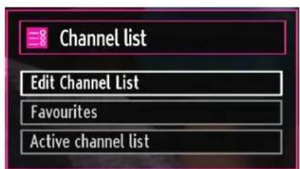 SABA L32PV412 - Managing Stations: Channel List - 1