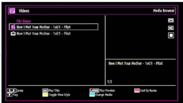 SABA L32PV412 - Media Playback Using Media Browser - 2
